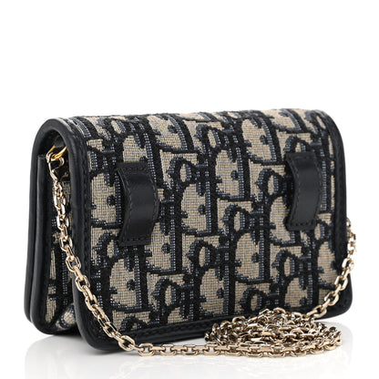Christian Dior Oblique Nano 30 Montaigne Pouch Blue 3 of 8