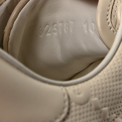 Gucci Calfskin GG Tennis Embossed Mens Ace Sneakers 10.5 Mystic White 8 of 8