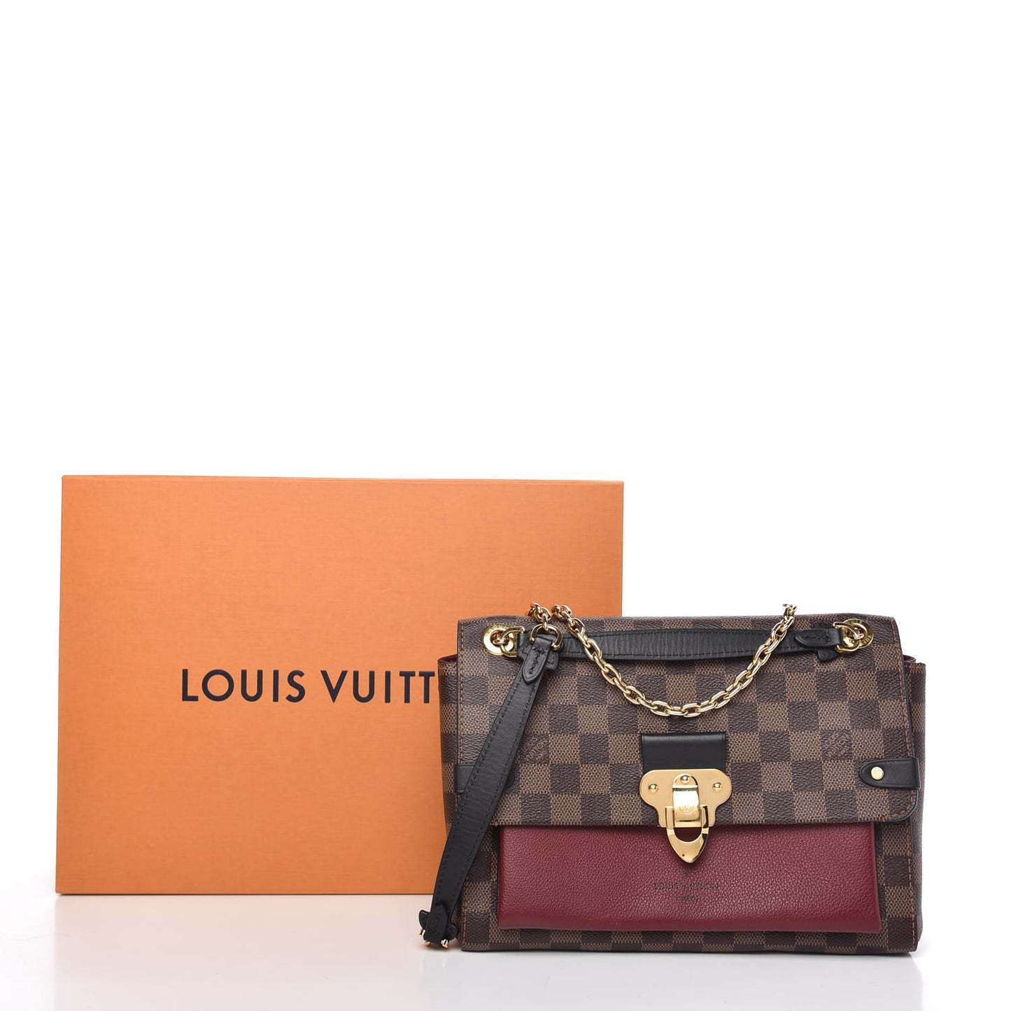 Damier Ebene Vavin PM Bordeaux