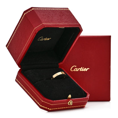 Cartier 18K Yellow Gold 3.5mm LOVE Wedding Band Ring 56 7.75 5 of 5