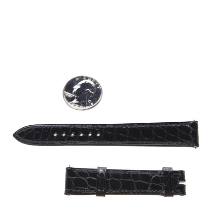 Hermes Shiny Alligator Watch Strap Black 2 of 4