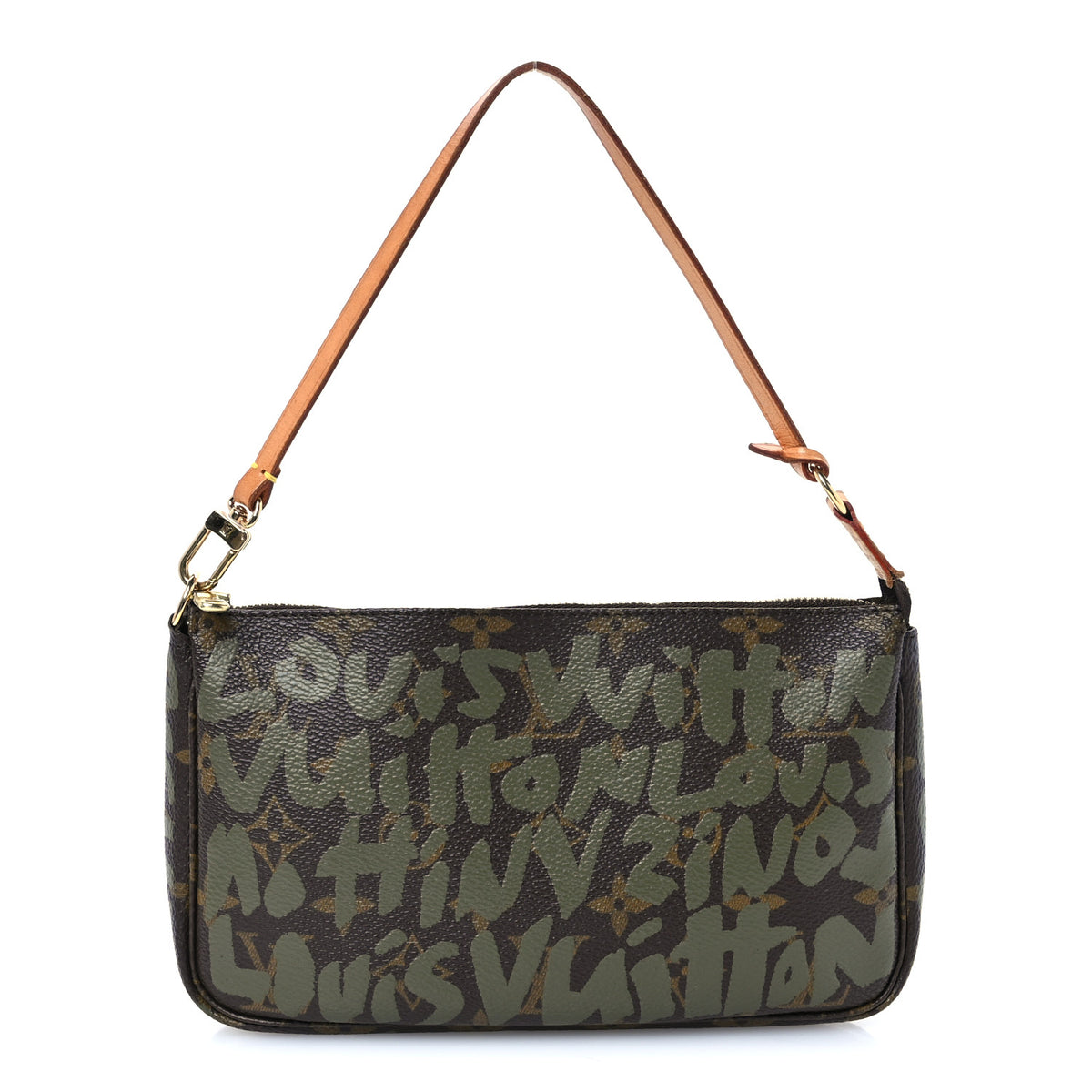 Monogram Graffiti Pochette Accessories Kaki