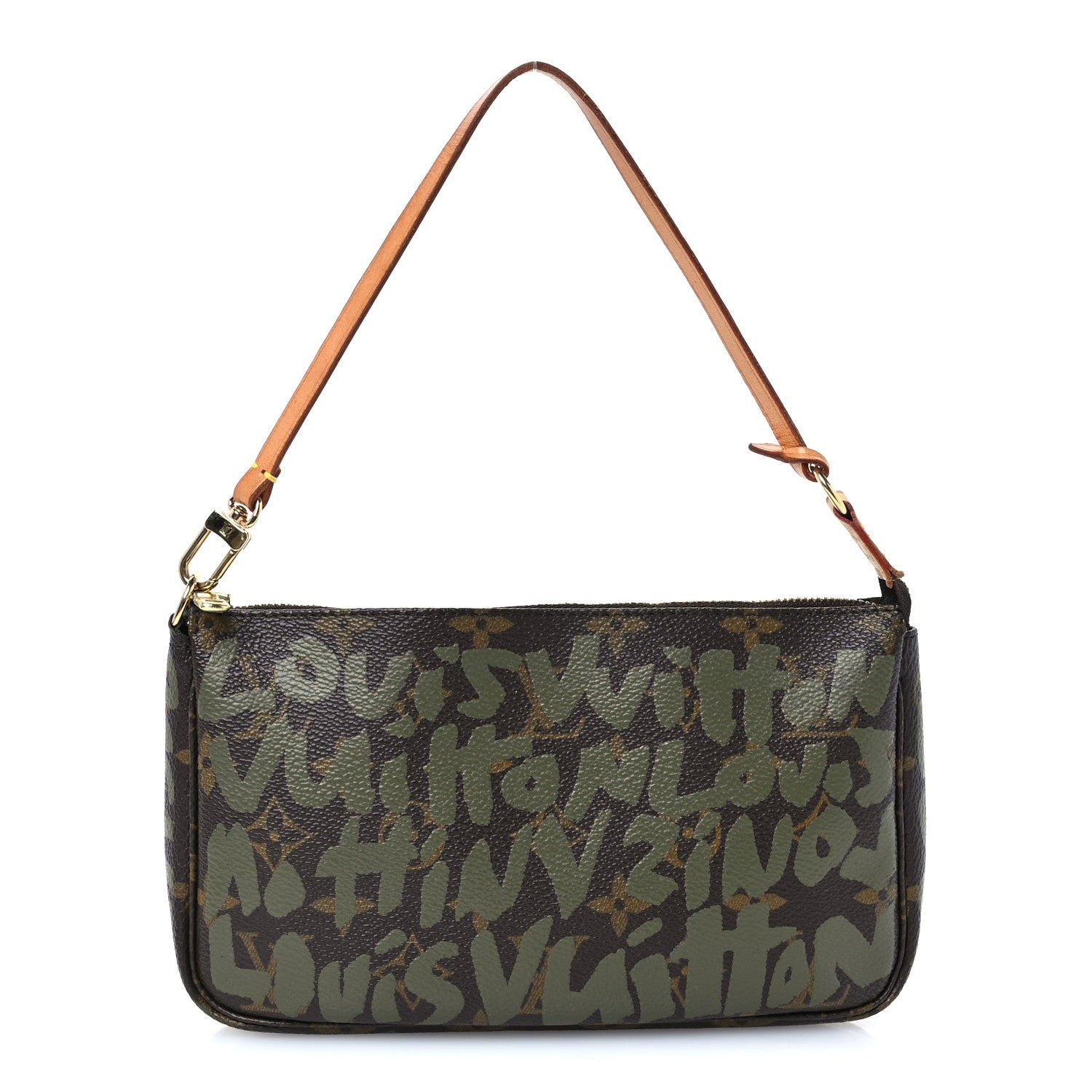 Louis Vuitton Monogram Graffiti Pochette Accessories Kaki 1 of 10