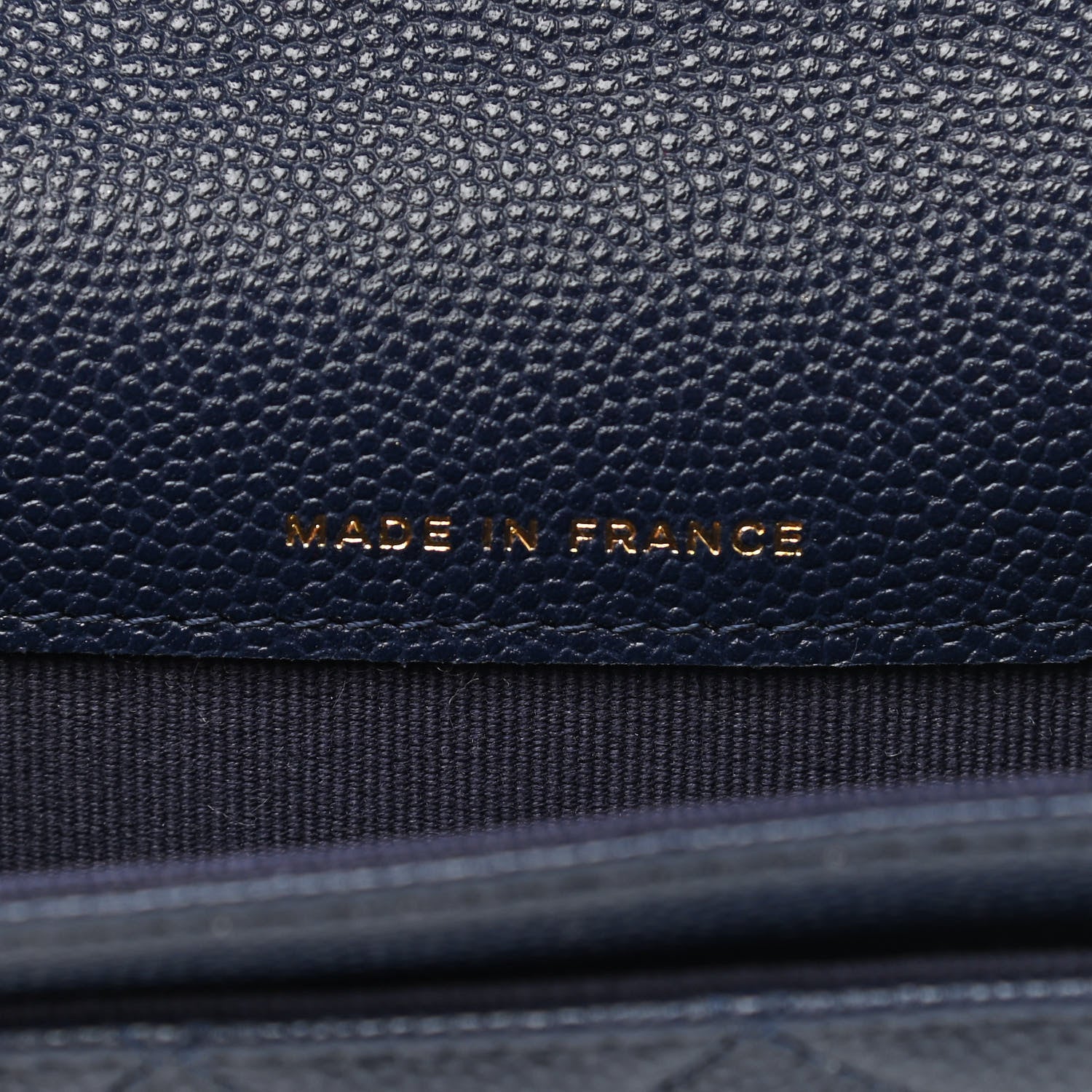 Chanel Caviar Quilted Flap Card Holder Wallet Navy 7 of 12