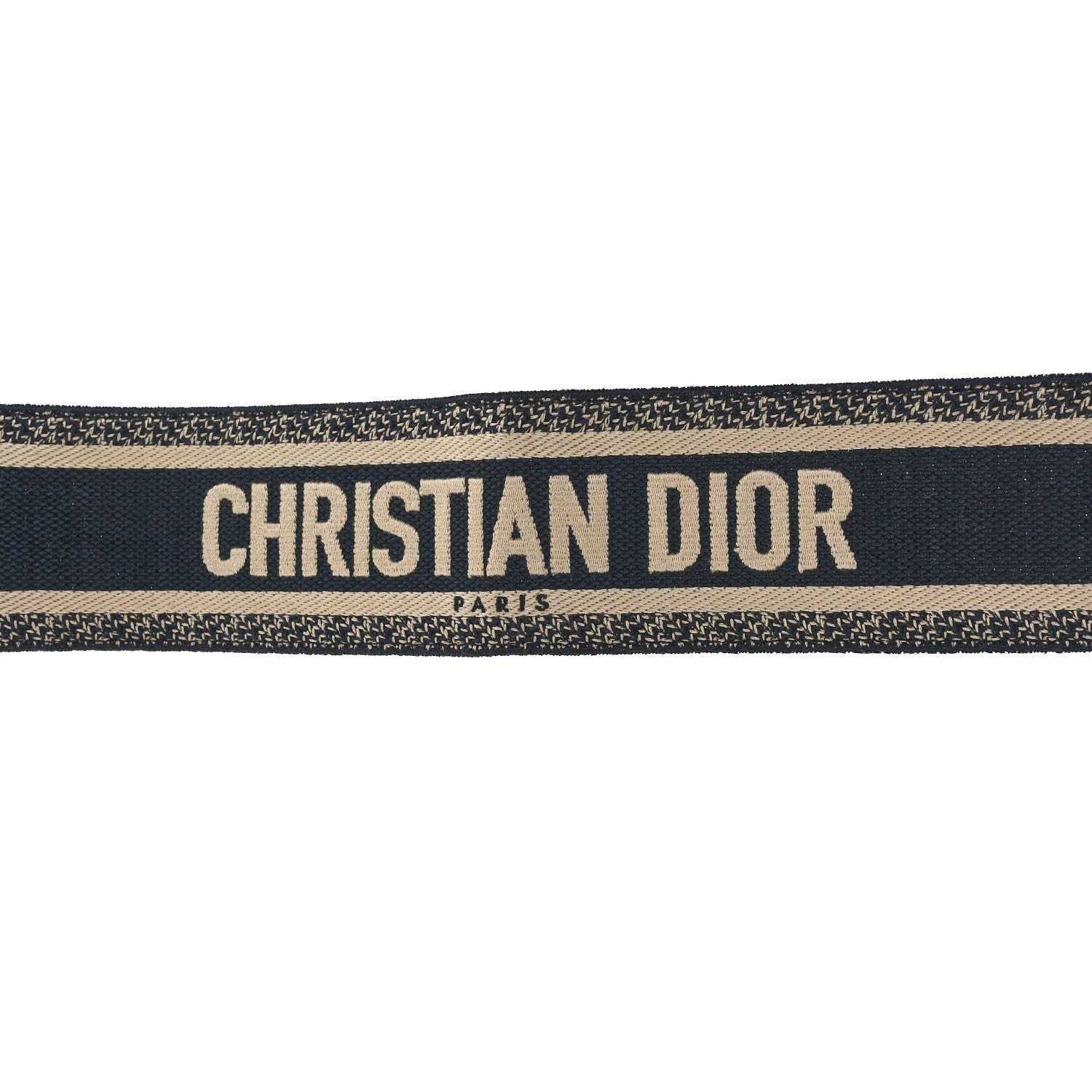 Christian Dior Canvas Embroidered Large Book Belt 80 32 Bleu 3 of 3