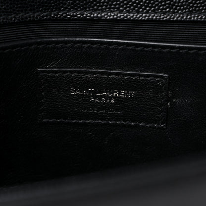 Saint Laurent Grain De Poudre Medium Classic Monogram Kate Satchel Black 7 of 13