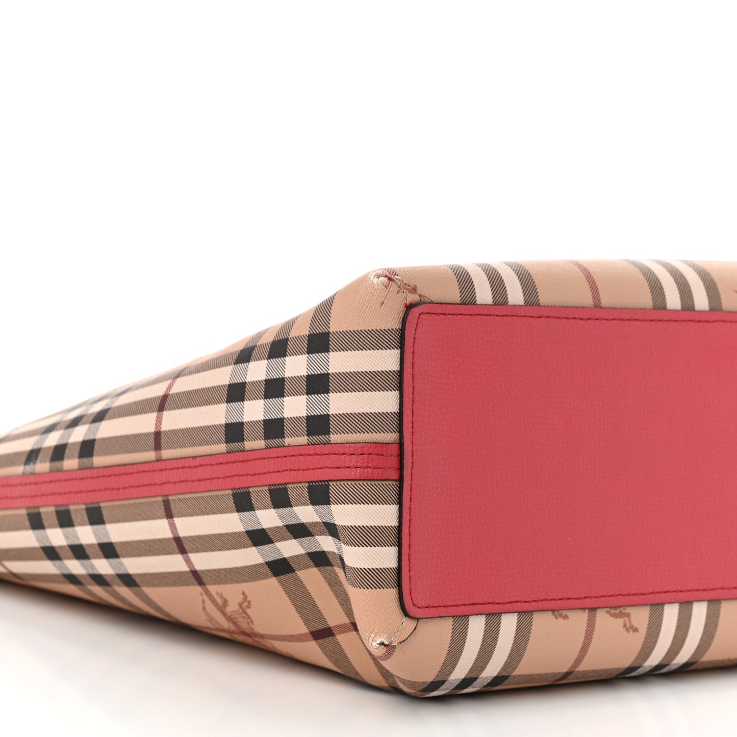 Haymarket Check Medium Reversible Tote Poppy Red