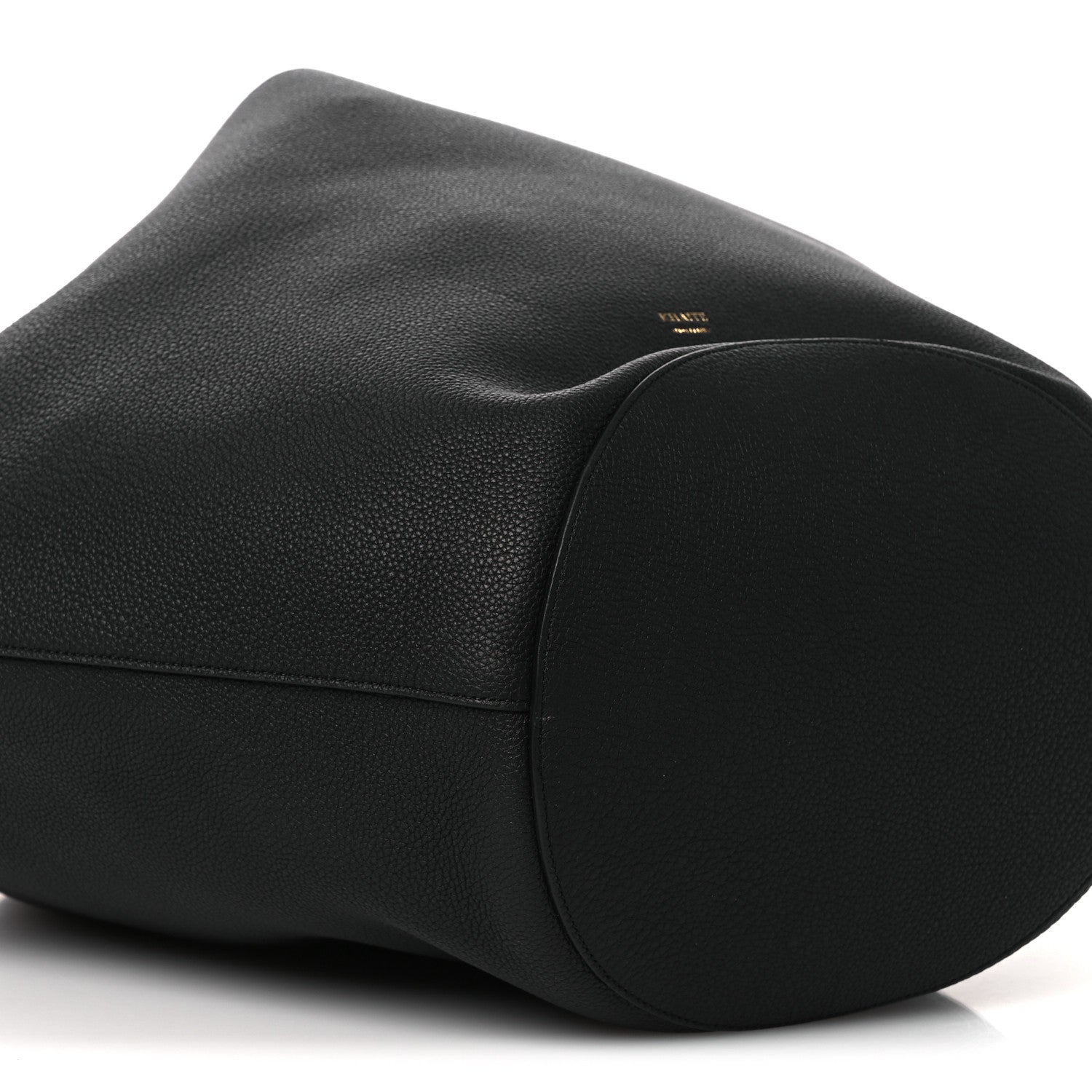 Khaite Pebbled Sport Calfskin Medium Lotus Tote Black 16 of 23