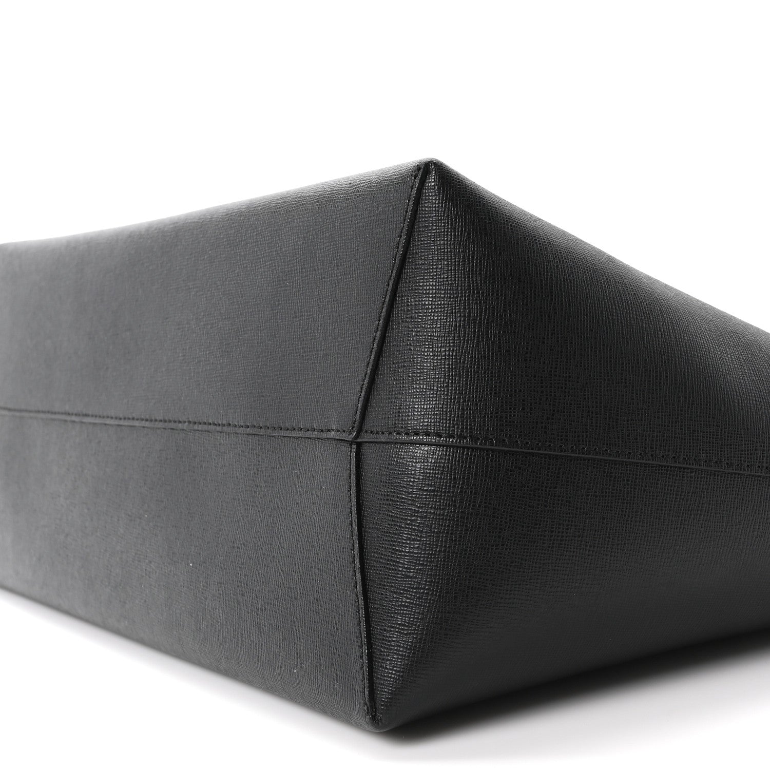Mansur Gavriel Saffiano Large Shopping Tote Black 11 of 11
