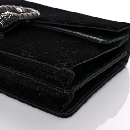 Gucci Velvet GG Monogram Small Dionysus Shoulder Bag Black 9 of 10