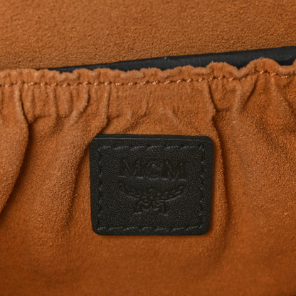 MCM Visetos Vanity Case Cognac Black 6 of 11