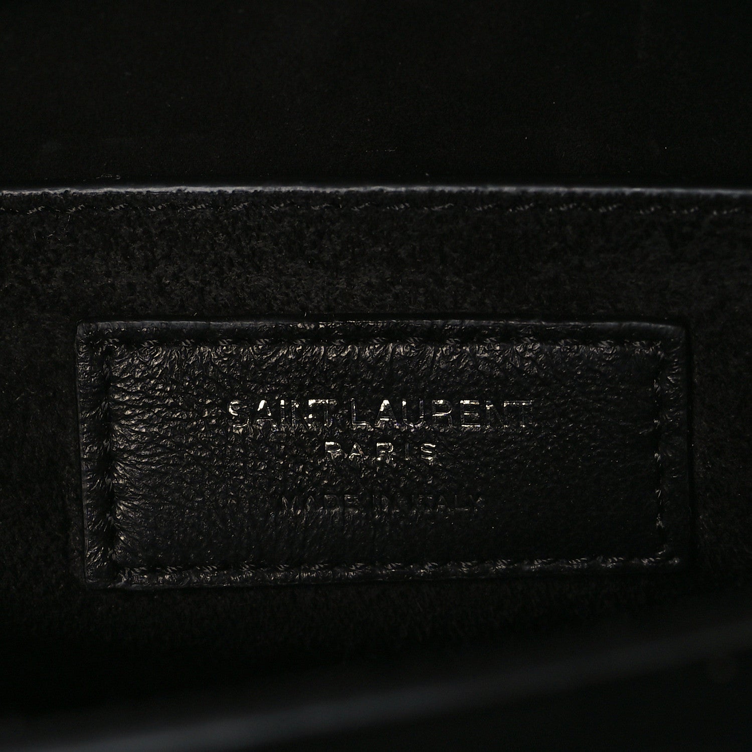 Saint Laurent Calfskin Medium Monogram Sunset Black 6 of 8