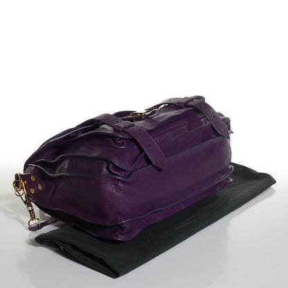 Proenza Schouler Lambskin Medium PS1 Satchel Plum 4 of 13