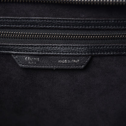 Celine Drummed Calfskin Mini Luggage Black 6 of 13
