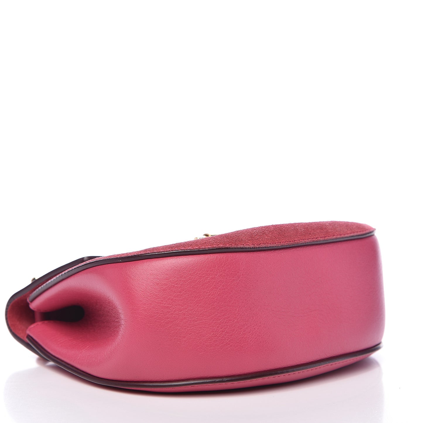 Suede Smooth Calfskin Mini Drew Shoulder Bag Dreamy Pink