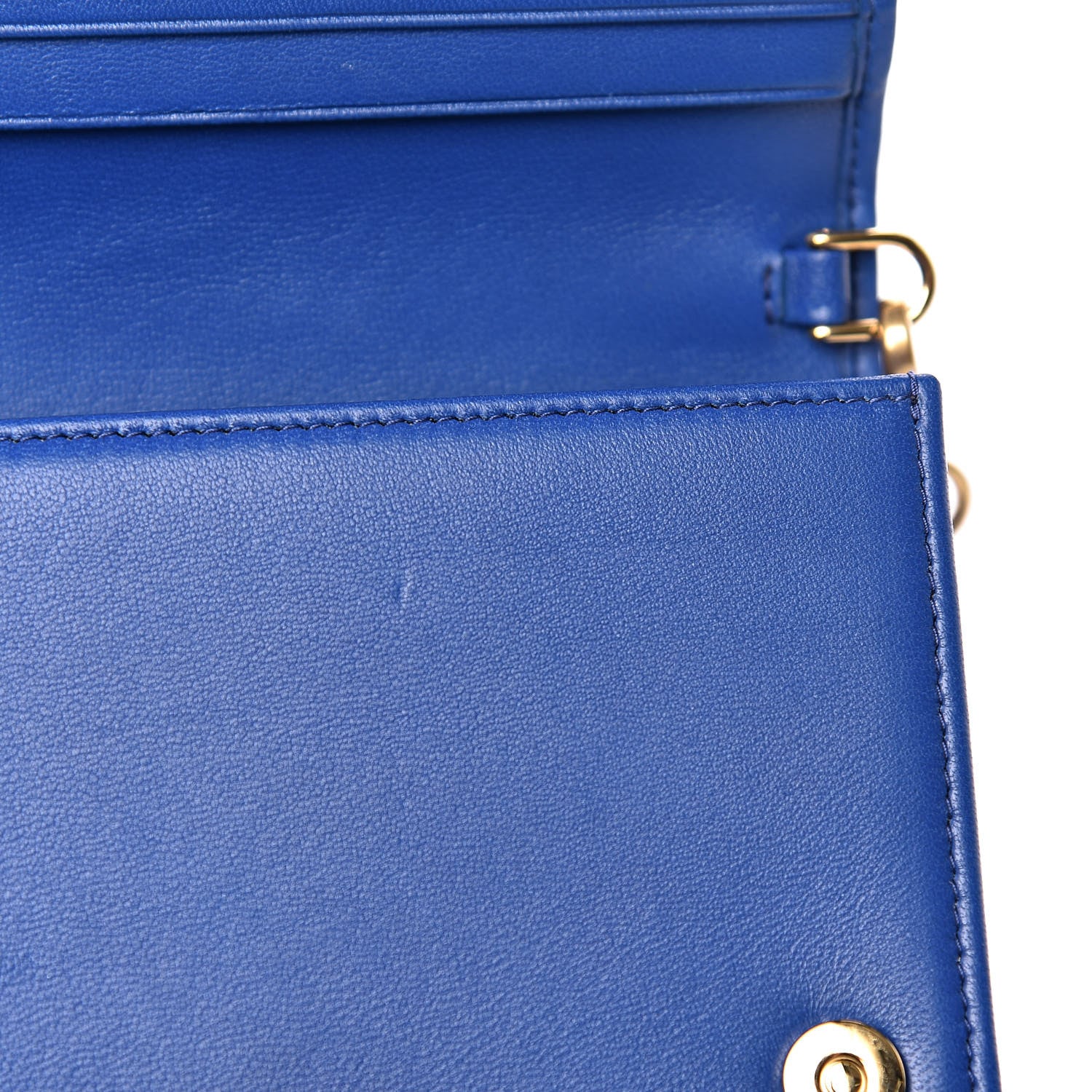 Miu Miu Nappa Matelasse Chain Crossbody Bag Azzurro 10 of 11
