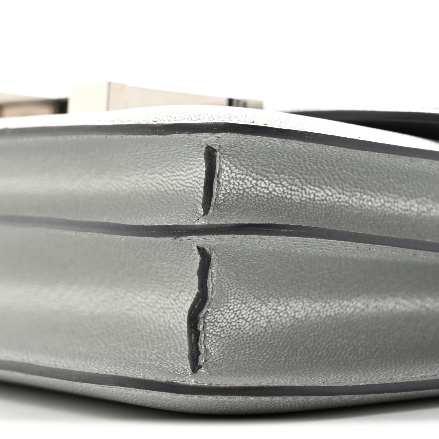 Hermes Metallic Chevre Chamkilight Constance 18 Argent 11 of 14