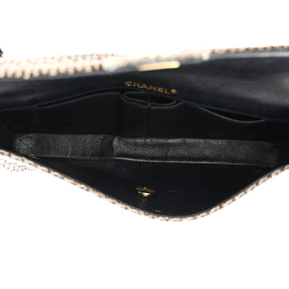 Chanel Tweed East West Flap Blue Multicolor 5 of 12