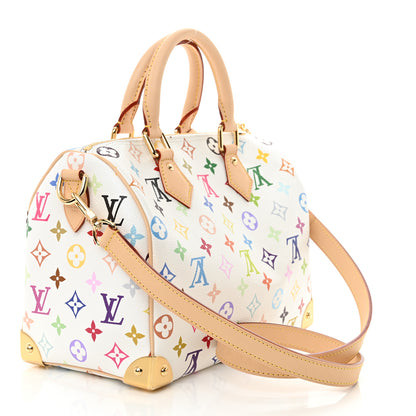 Louis Vuitton LV X TM Monogram Multicolor Speedy Bandouliere 25 White 3 of 10