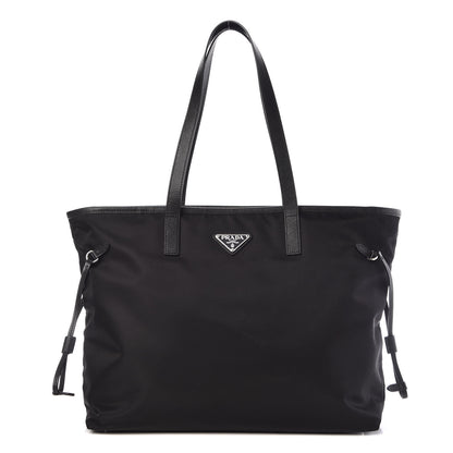 Prada Tessuto Nylon Saffiano Tote Black 1 of 10
