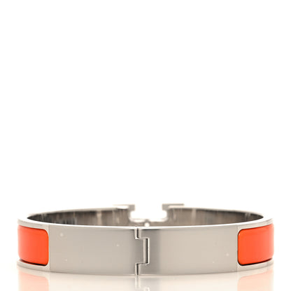Hermes Enamel Narrow Clic Clac H Bracelet GM Orange Fruite 3 of 4