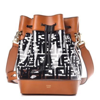 Fendi TPU FF Vitello Aura F is Fendi Grande Mon Tresor Bucket Bag Black Cuoio 1 of 13