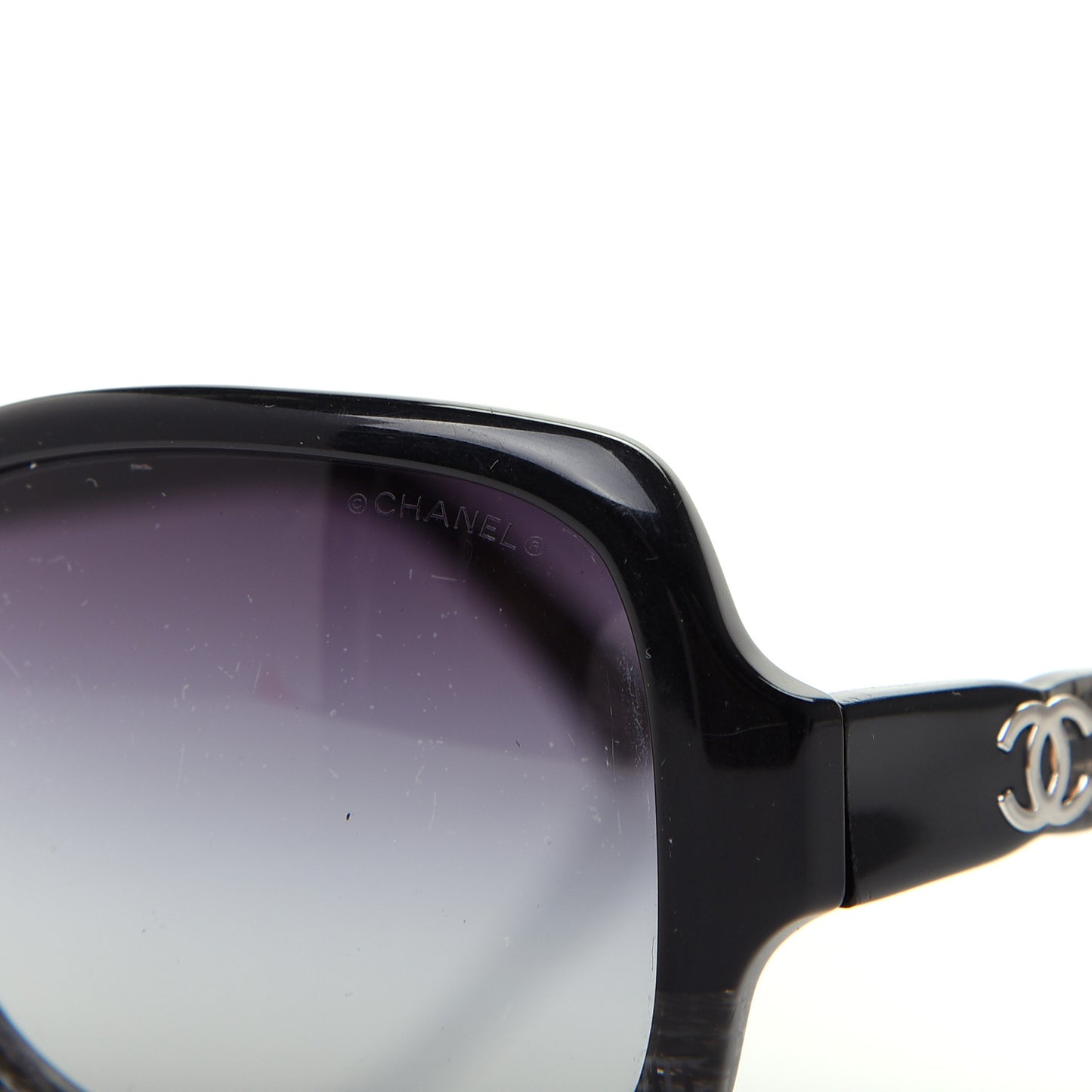 Acetate Tweed Effect CC Sunglasses 5177 Black