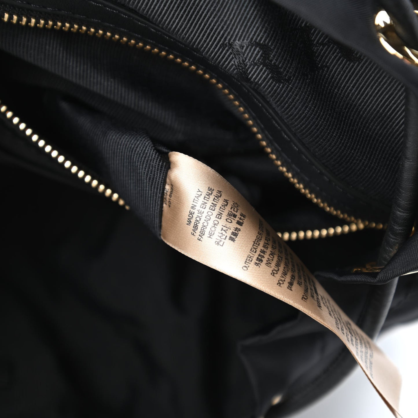 Nylon Medium Rucksack Backpack Black