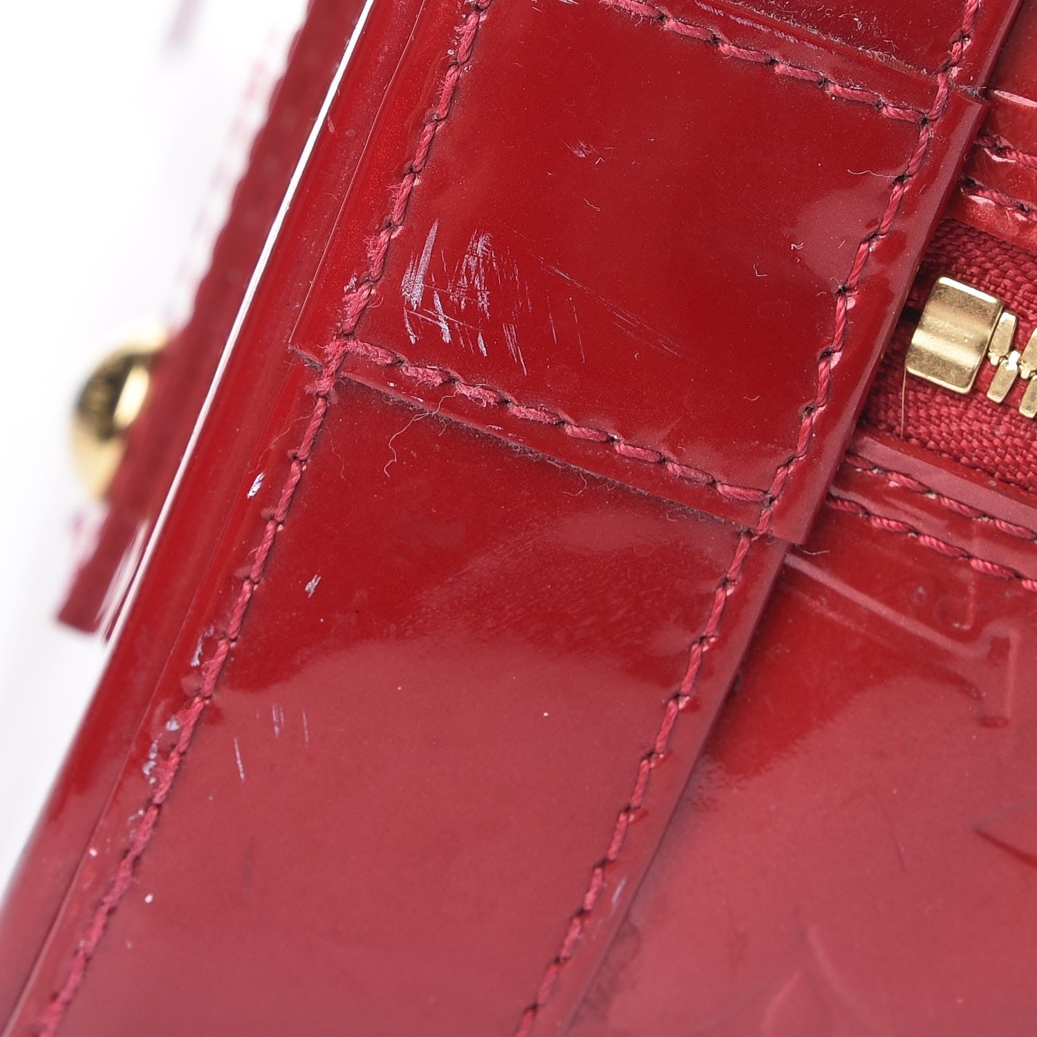 Louis Vuitton Vernis Alma GM Pomme D'Amour 15 of 17