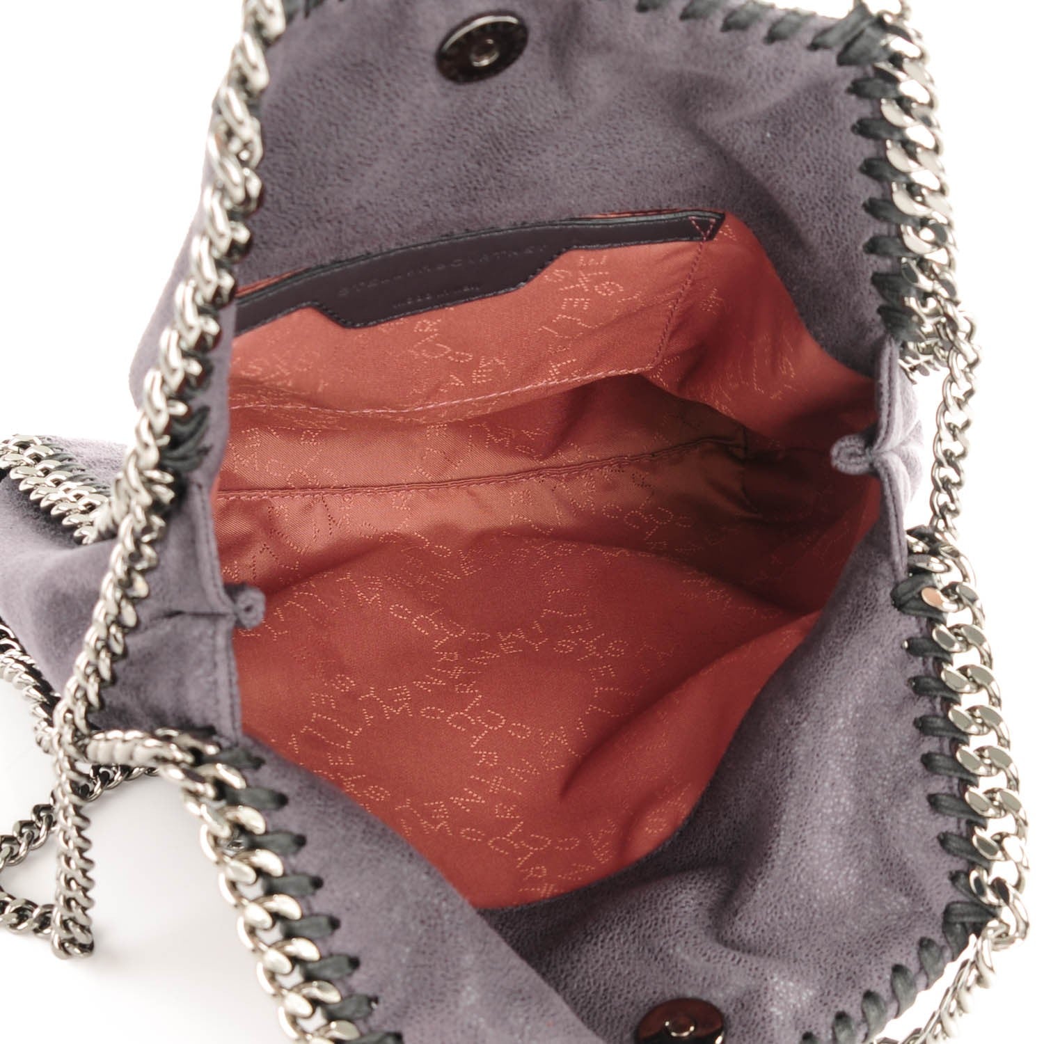 Stella McCartney Shaggy Deer Studded Mini Star Falabella Tote Grey 5 of 7