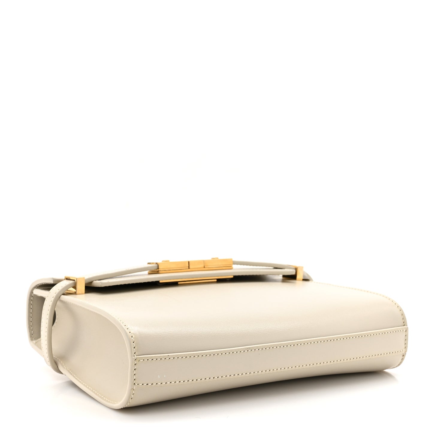 Smooth Calfskin Mini Manhattan Shoulder Bag Blanc Vintage