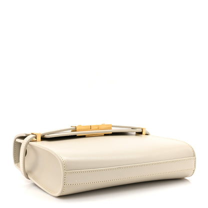 Saint Laurent Smooth Calfskin Mini Manhattan Shoulder Bag Blanc Vintage 4 of 11