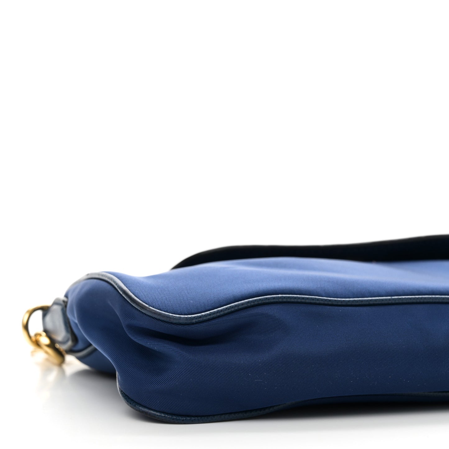 Tessuto Nylon Saffiano Crossbody Bag Bluette