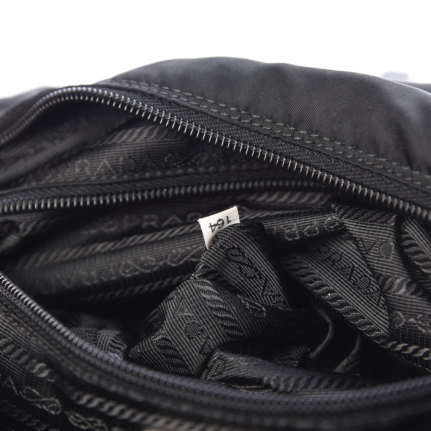 Prada Nylon Vela Messenger Bag Black 7 of 21