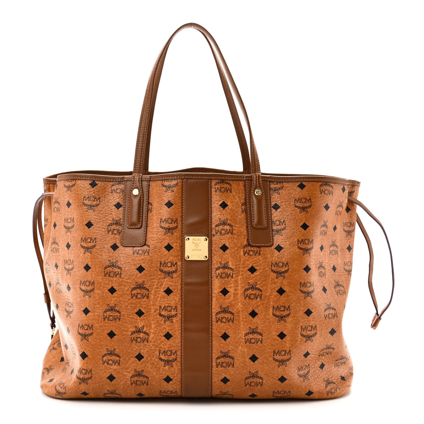 Visetos Large Liz Reversible Shopper Tote Cognac
