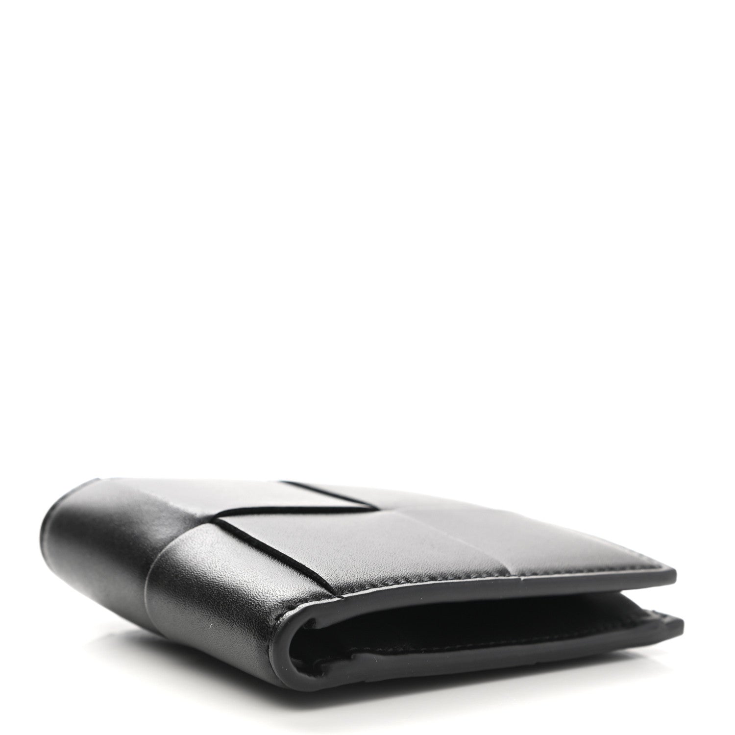 Bottega Veneta Nappa Maxi Intrecciato Card Holder Wallet Black 4 of 7