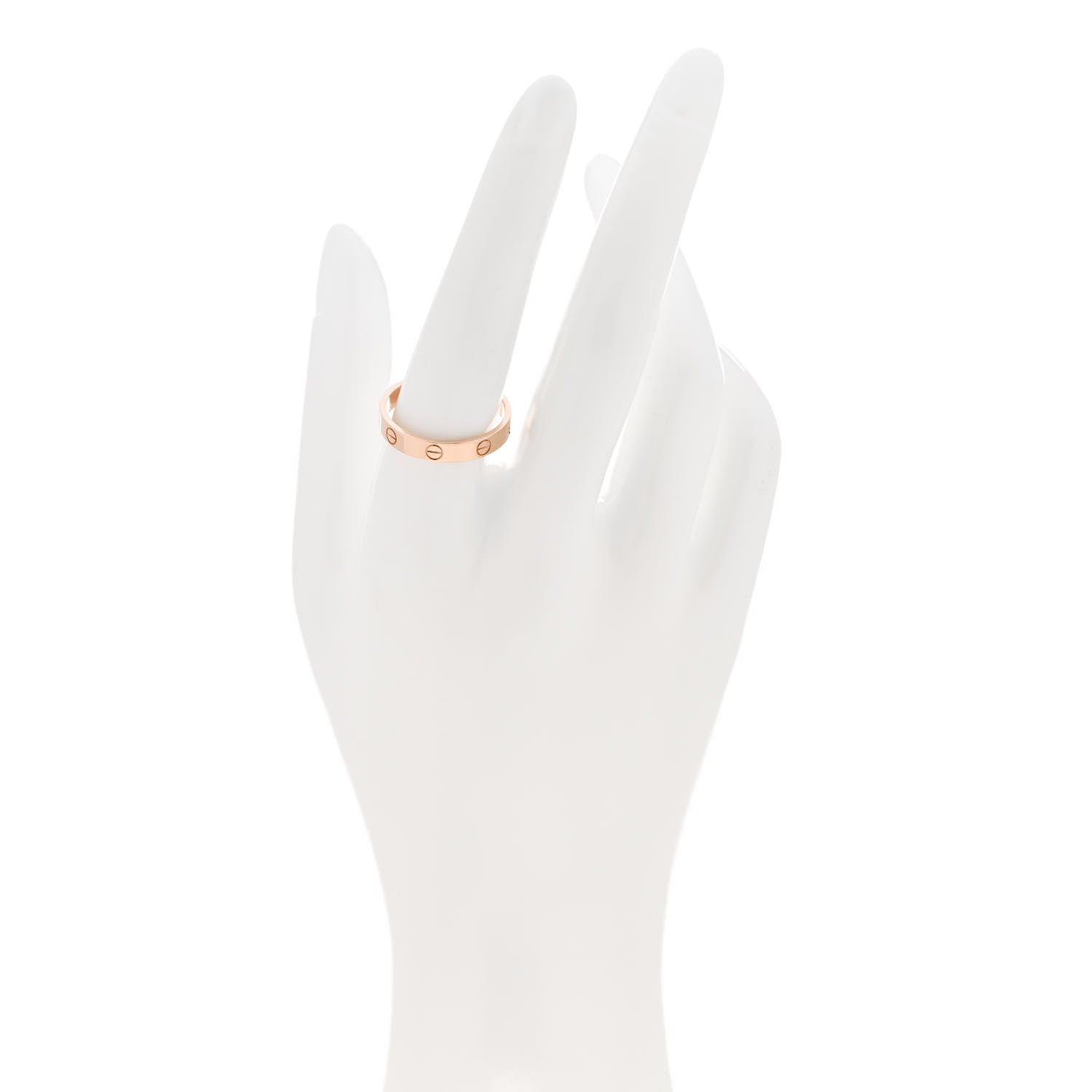 Cartier 18K Pink Gold 3.5mm LOVE Wedding Band Ring 59 8.75 2 of 5
