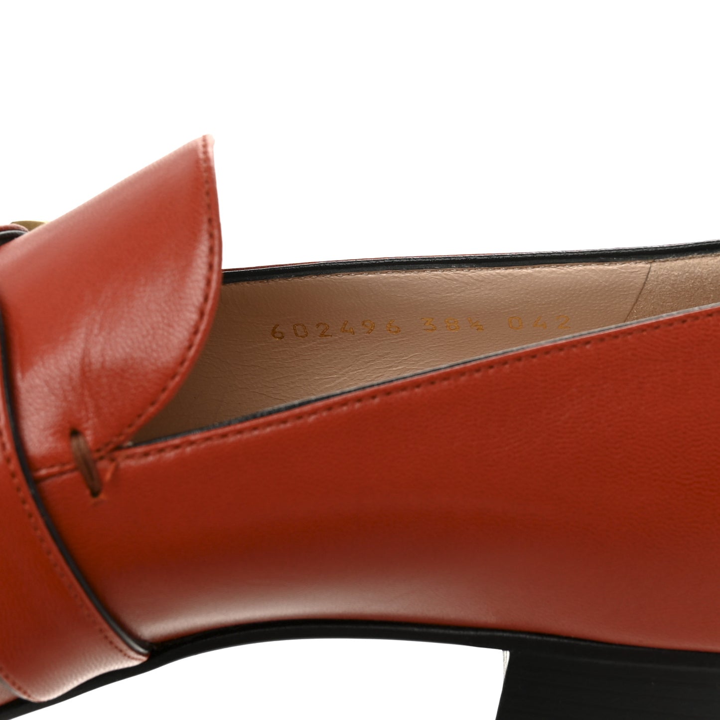 Malaga Kid Womens GG Marmont Loafers 38.5 Orange
