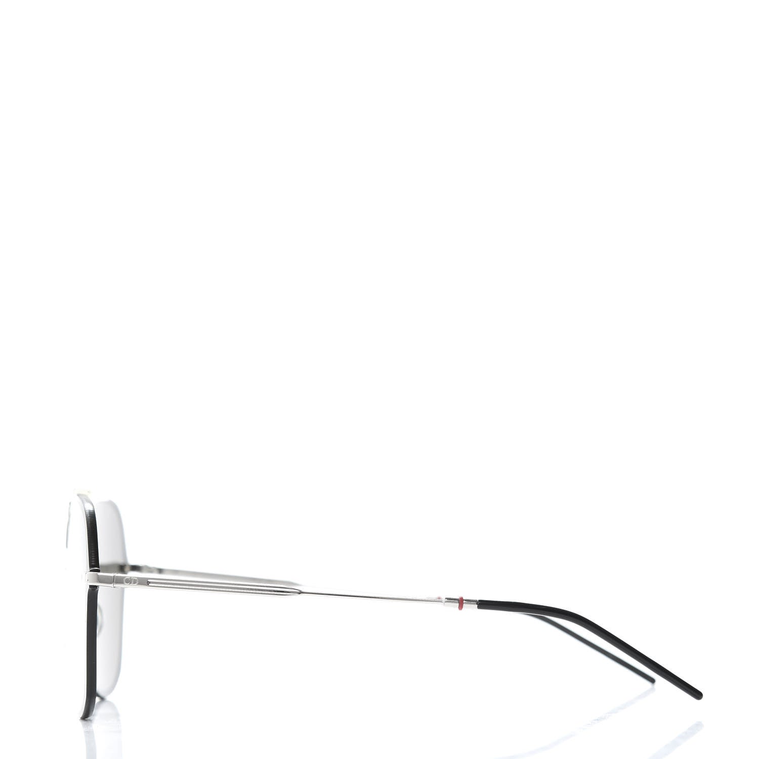 Christian Dior Homme 0224S Aviator Sunglasses Black Silver 3 of 7