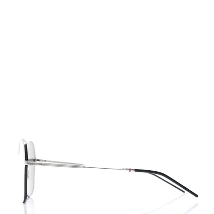 Christian Dior Homme 0224S Aviator Sunglasses Black Silver 3 of 7