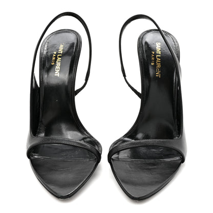 Saint Laurent Calfskin Gippy 110mm Sandals  40 Black 3 of 9