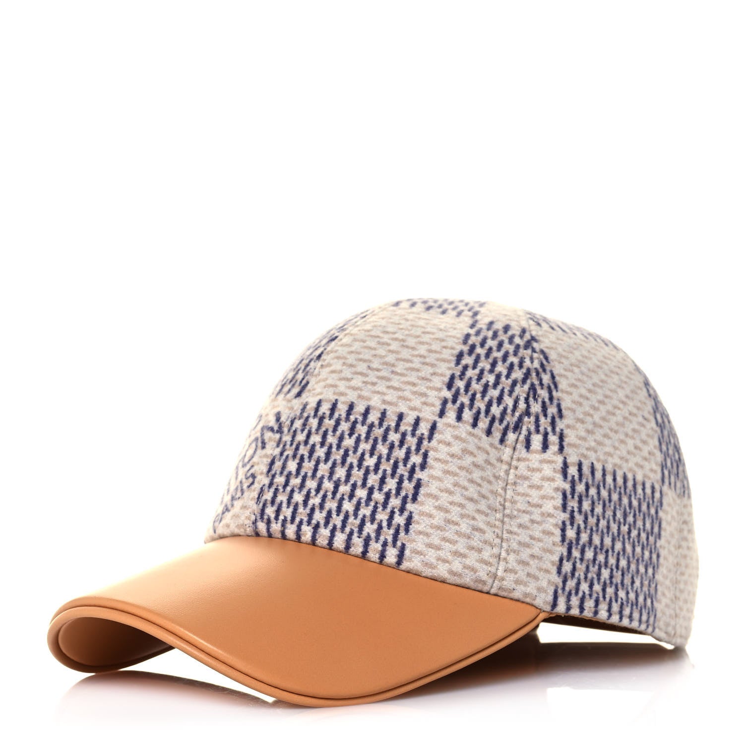 Louis Vuitton Wool Damier Azur Cap M 1 of 8