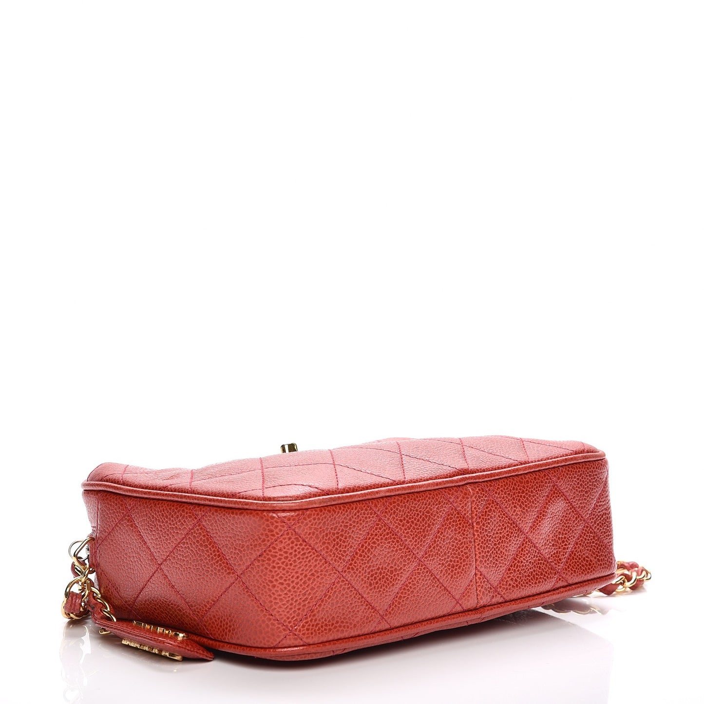 Caviar Quilted Camera Case Red