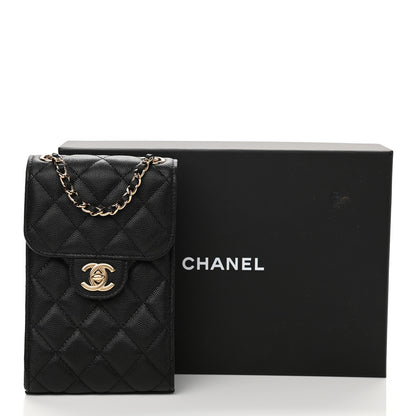 Chanel Caviar Quilted Classic Phone Holder Black 12 of 12