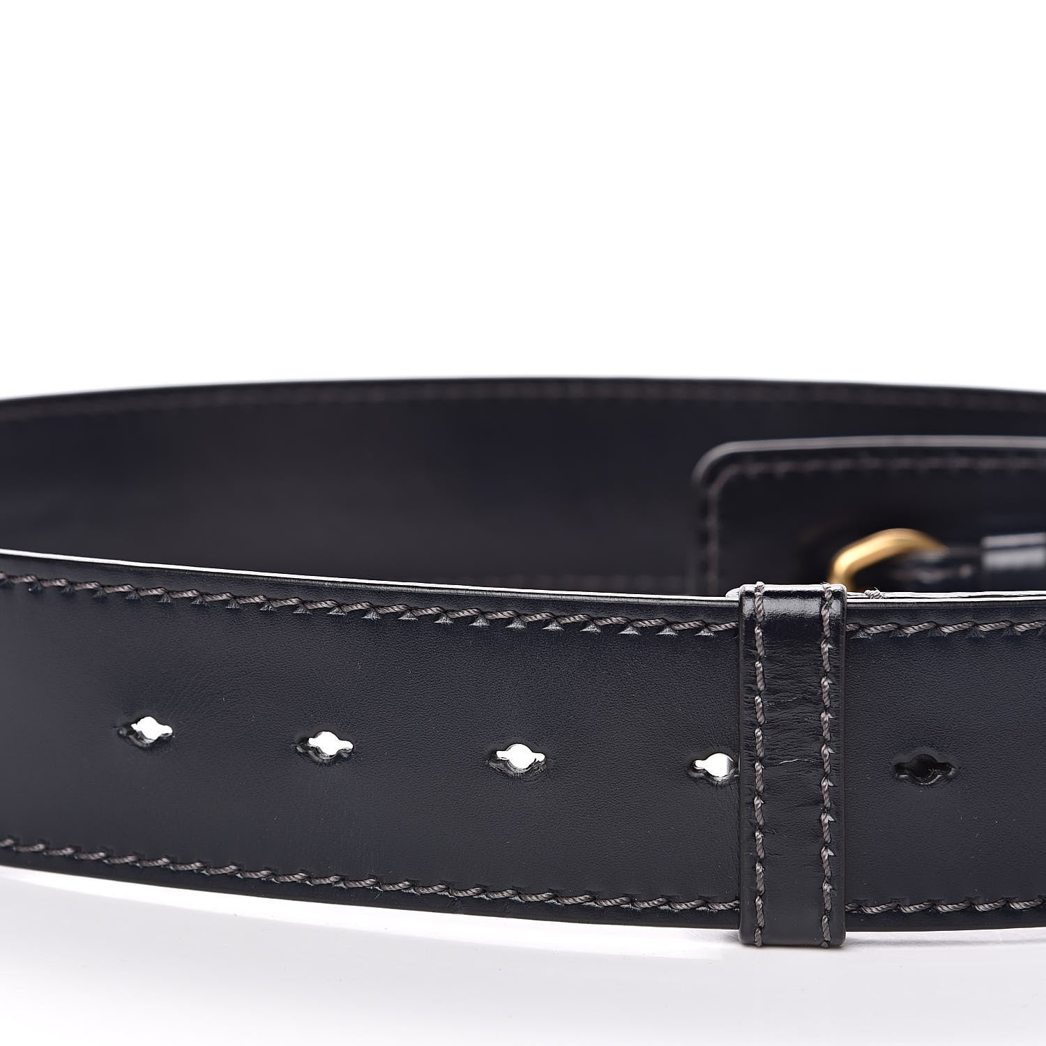 Christian Dior Calfskin D Fence Saddle Bag Adjustable Shoulder Strap Navy 3 of 4