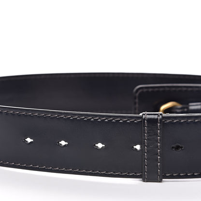 Christian Dior Calfskin D Fence Saddle Bag Adjustable Shoulder Strap Navy 3 of 4