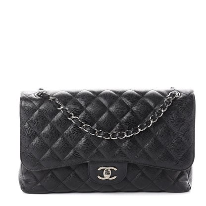 Chanel Caviar Quilted Jumbo Double Flap Black 1 of 9