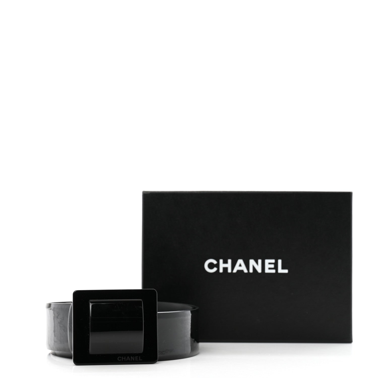 Chanel Patent Calfskin Belt 105 42 Black 9 of 9