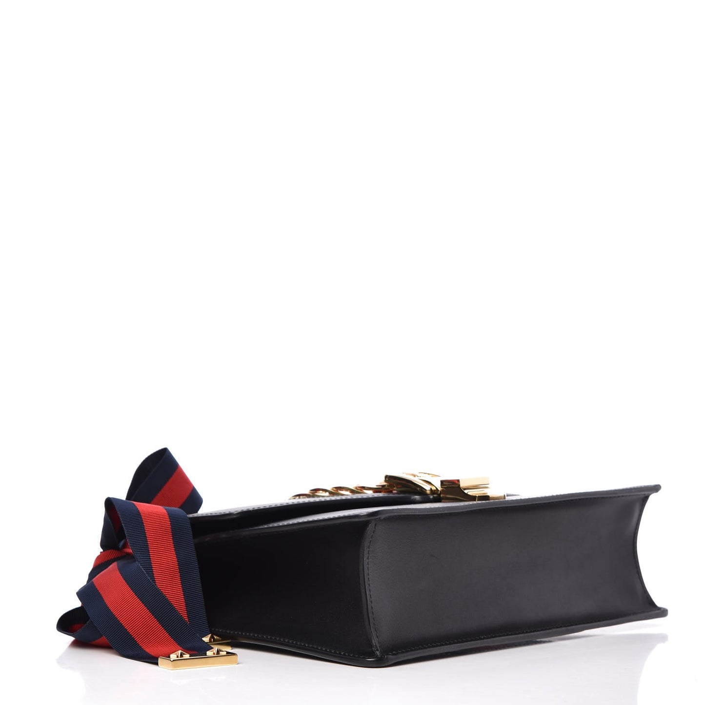 Calfskin Small Sylvie Shoulder Bag Black