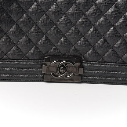 Chanel Caviar Quilted Medium Boy Flap So Black 7 of 15